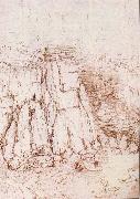 LEONARDO da Vinci A rock gorge oil painting picture wholesale